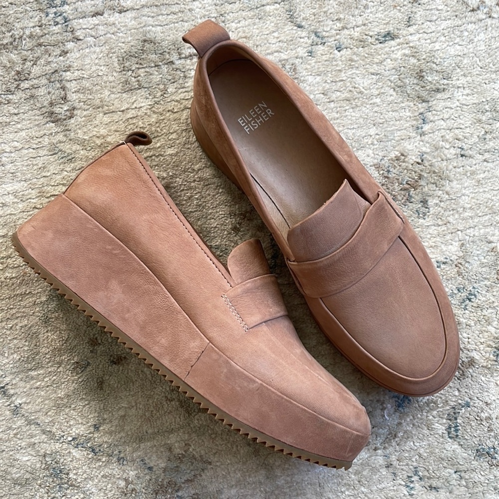 Eileen Fisher Max Wedge Loafers